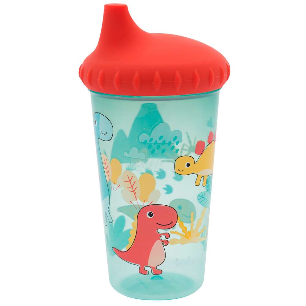 Copo de Transição Bebê Antivazamento (12+ Meses) 300ml Dinos - Buba