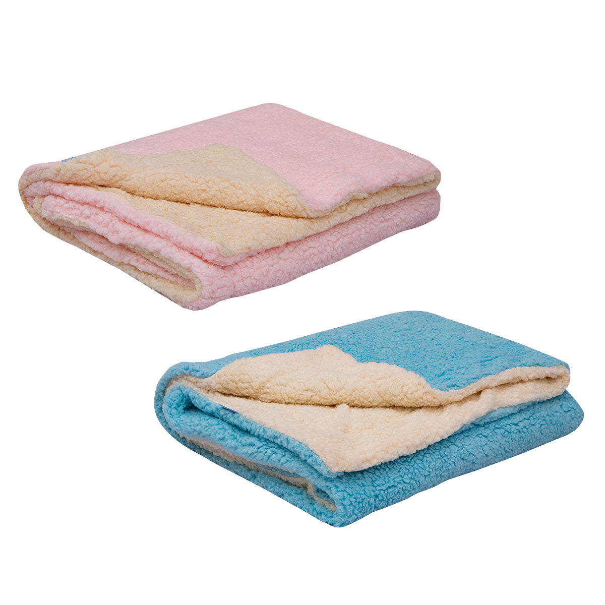 Cobertor Carneirinho Sherpa Dupla Face Liso - Baby Joy