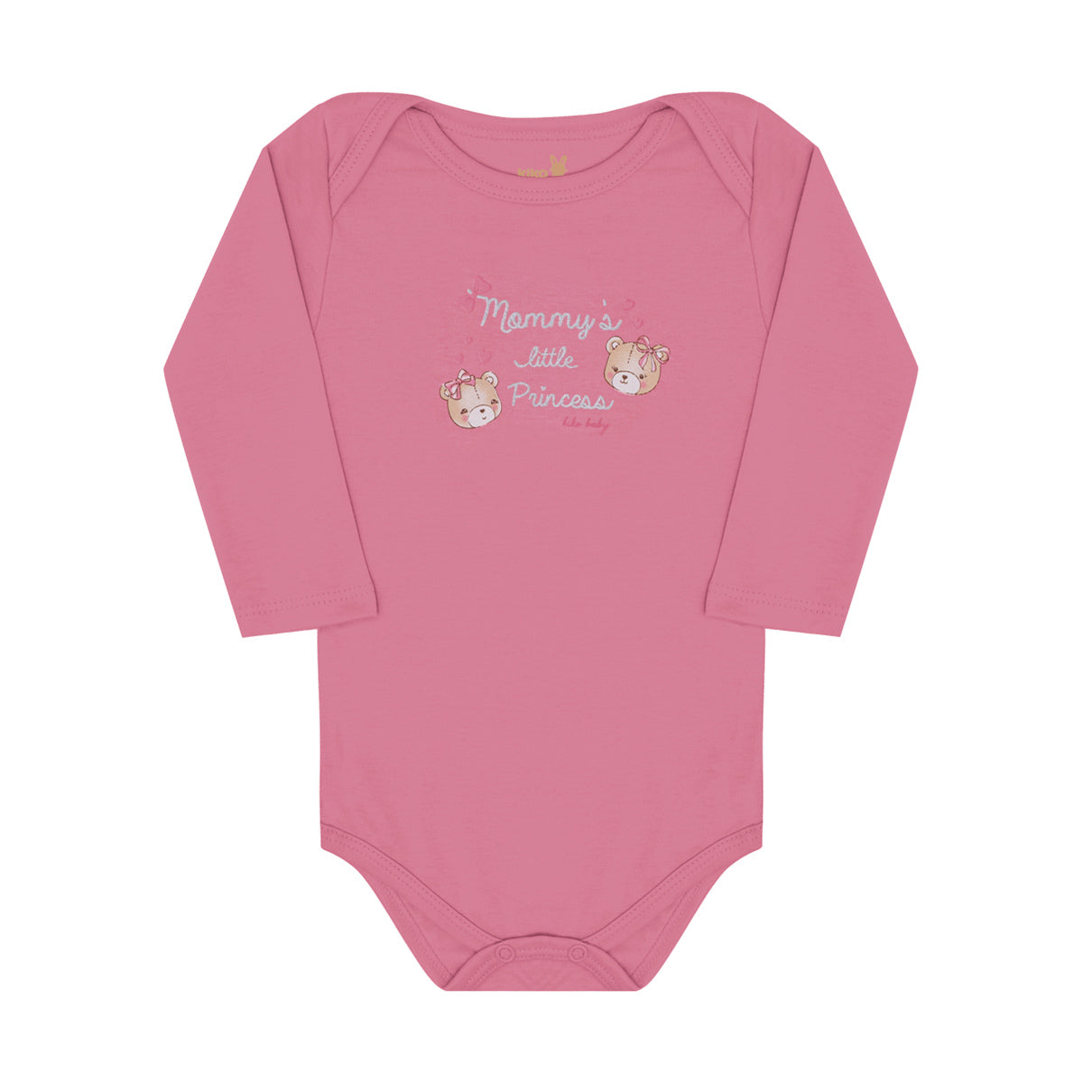 Body Manga Longa Bebê Menina Little Princess - Kiko Baby
