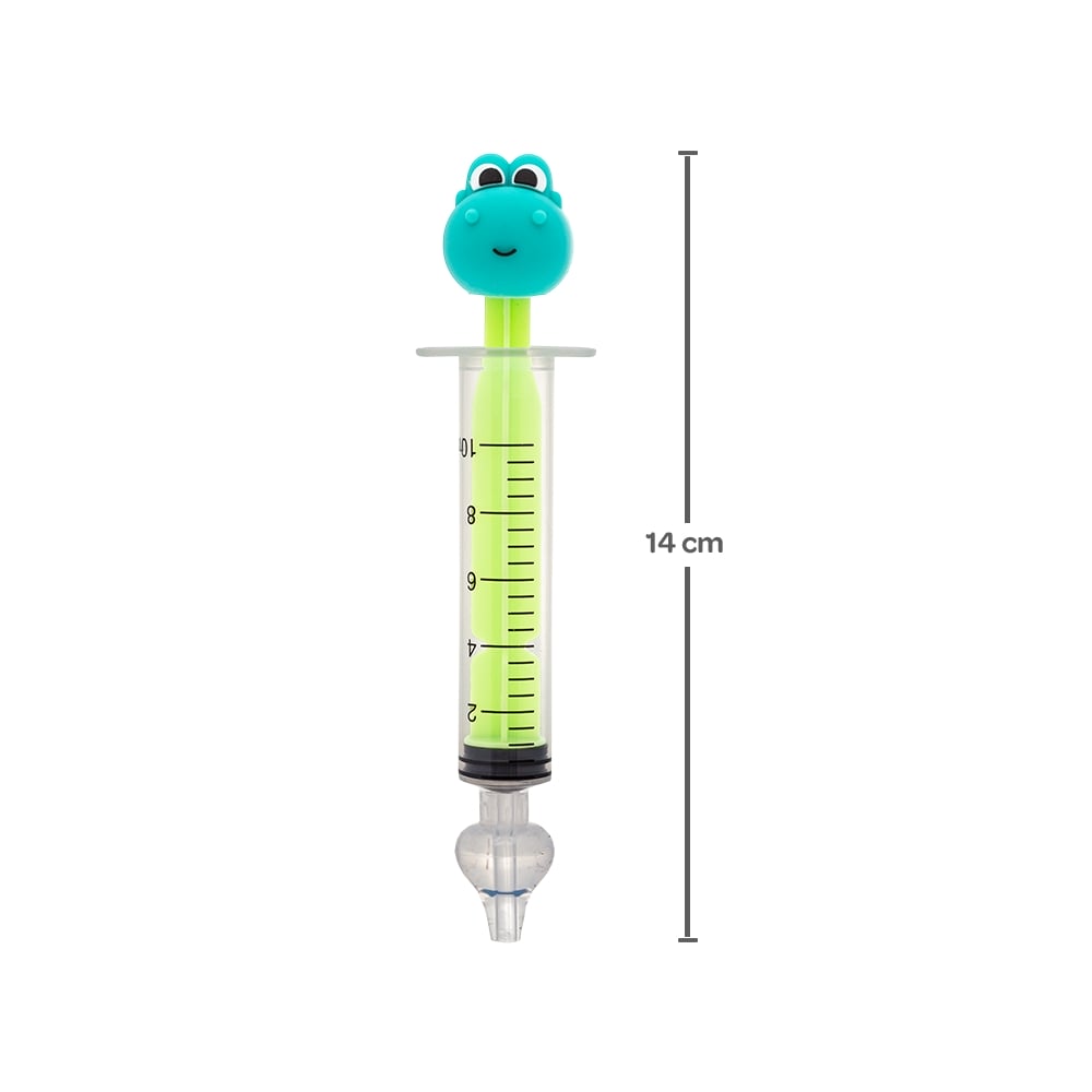 Seringa Lavador Nasal Infantil Dino C/ Ponta em Silicone - Buba
