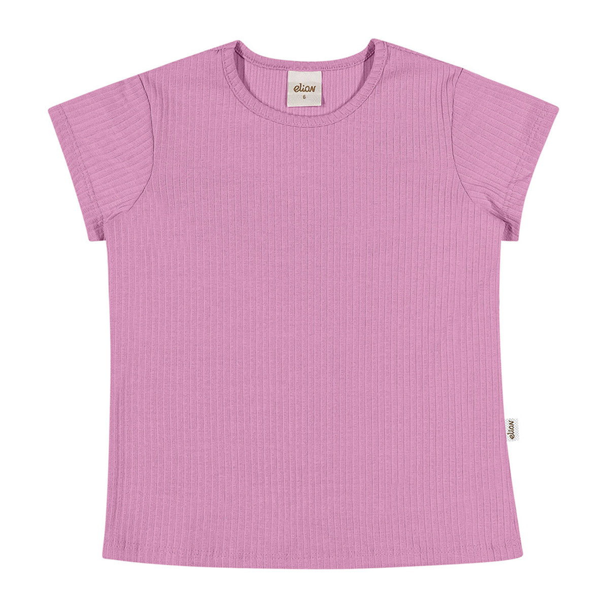 Blusa Infantil Feminina Lisa em Malha Canelada - Elian