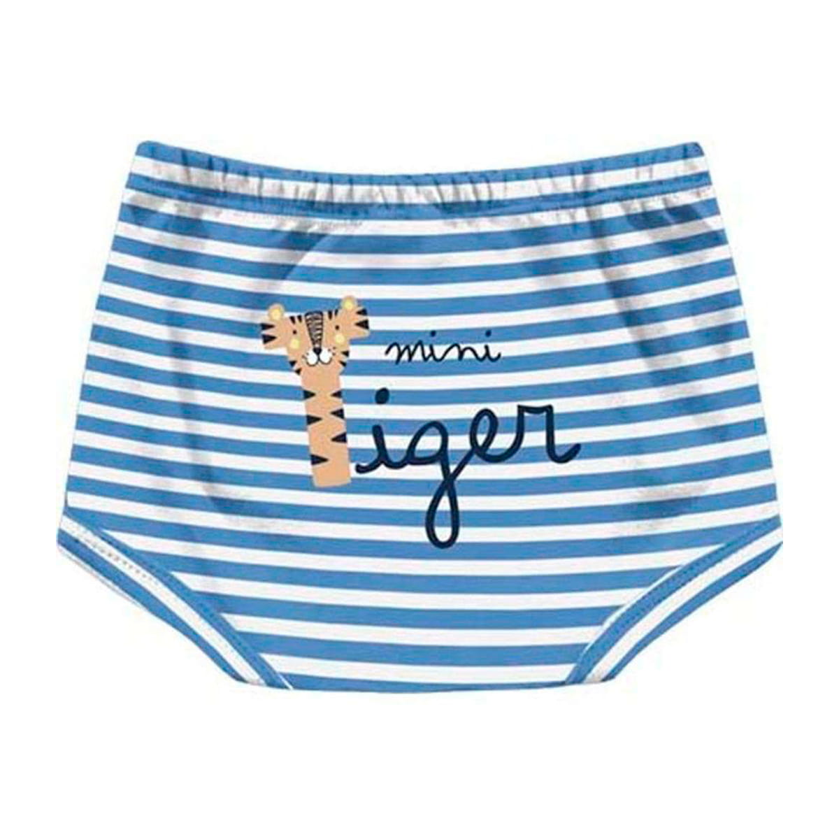 Short Cobre Fralda Suedine Listrado Mini Tiger - Kiko Baby