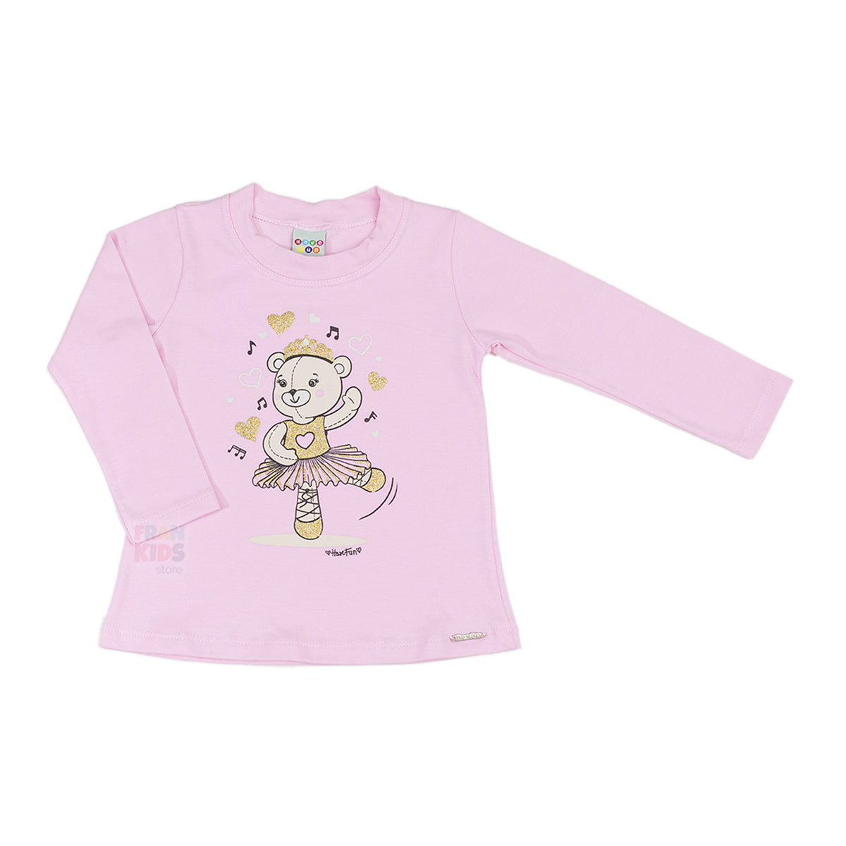 Blusa Manga Longa Infantil em Cotton Bear - Have Fun