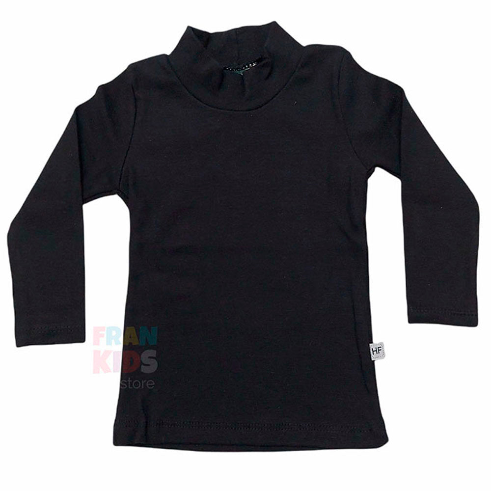 Blusa Básica Infantil Gola Alta em Ribana - Have Fun