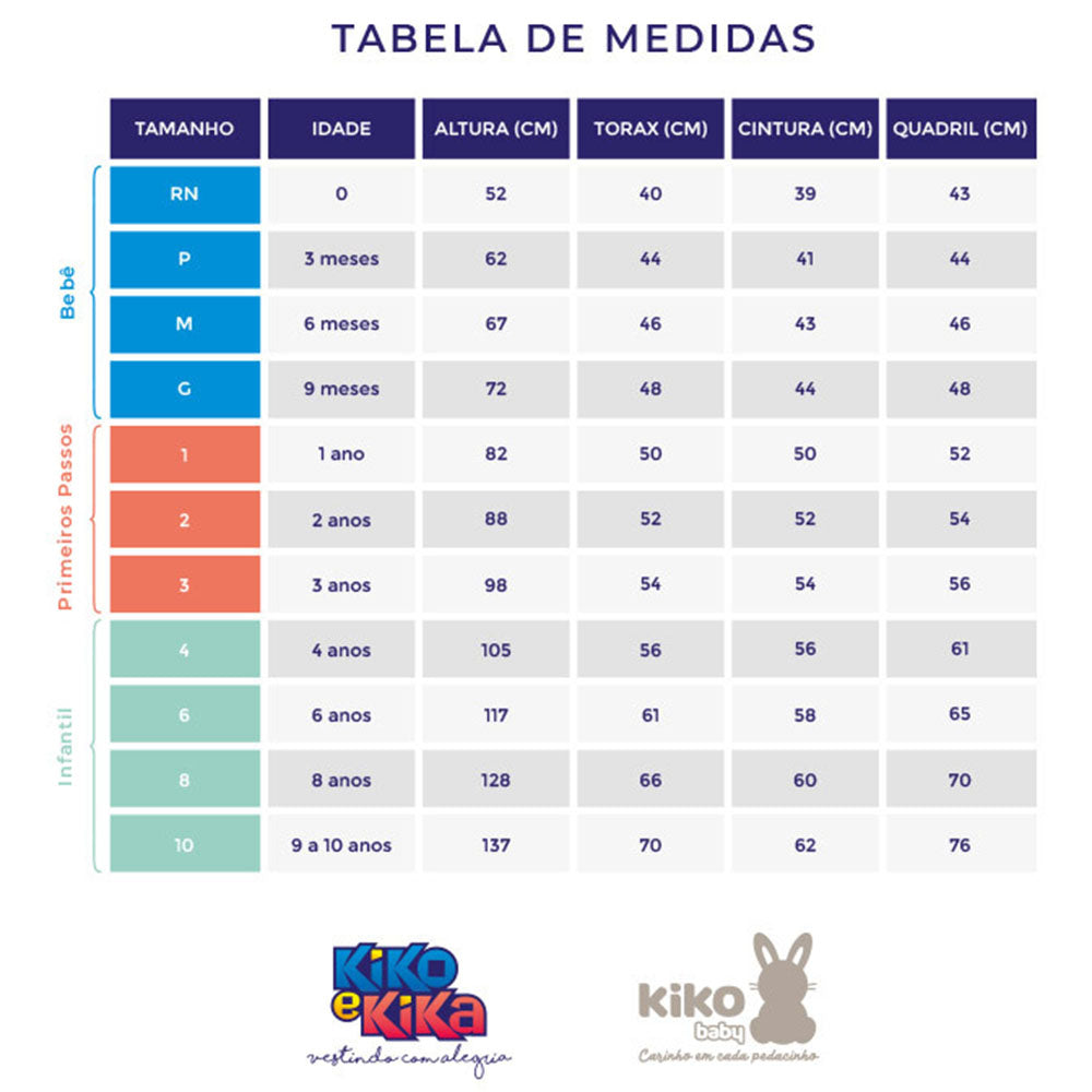 Bermuda Bebê Infantil em Moletinho Jet - Kiko e Kika