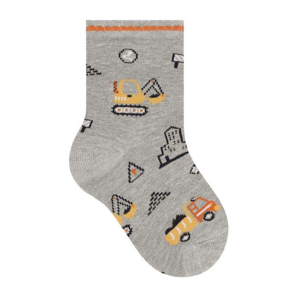 Meia Cano Médio Bebê Menino Máquinas - Selene