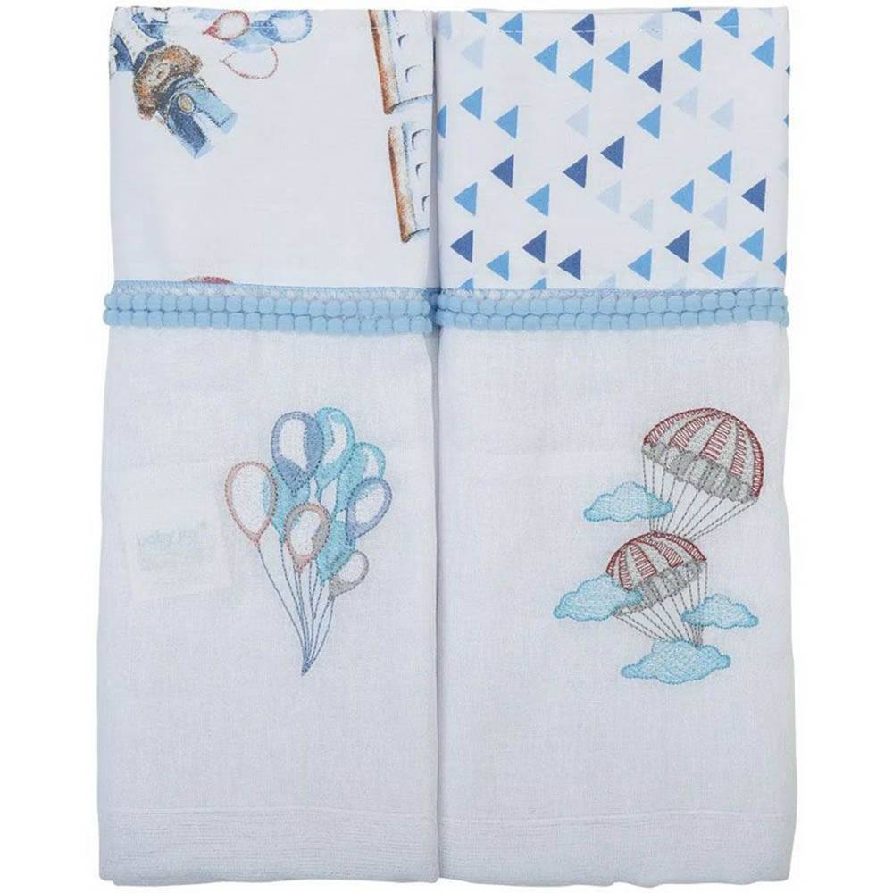 Toalha Fralda Supreme Trends 2 Unidades Menino - Baby Joy