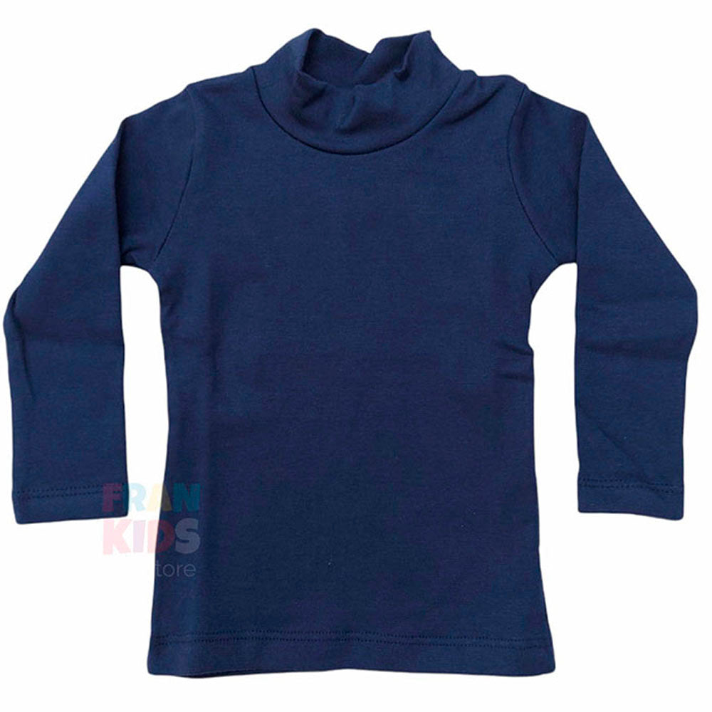 Blusa Básica Infantil Gola Alta em Ribana - Have Fun