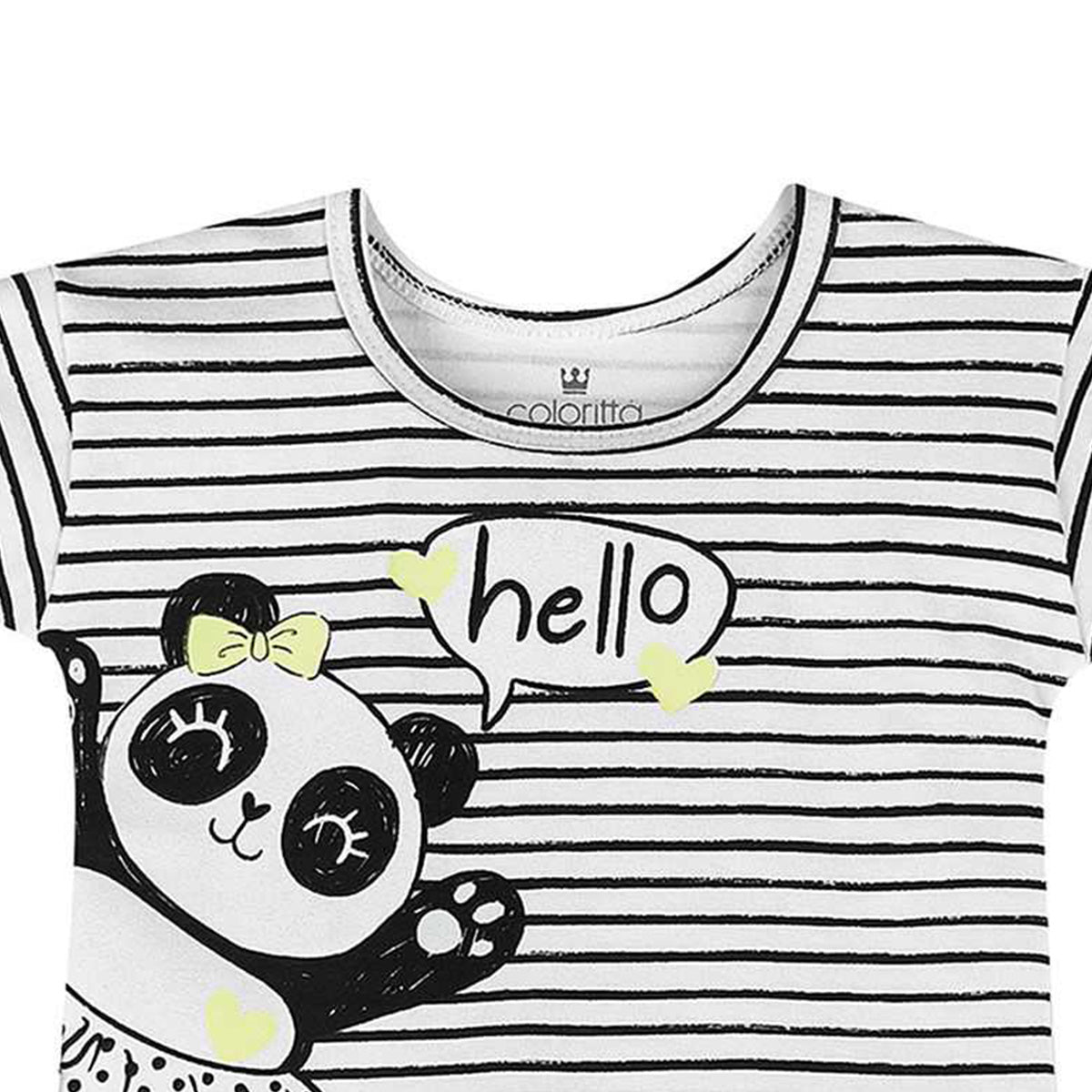 Blusa em Cotton Leve Panda - Colorittá