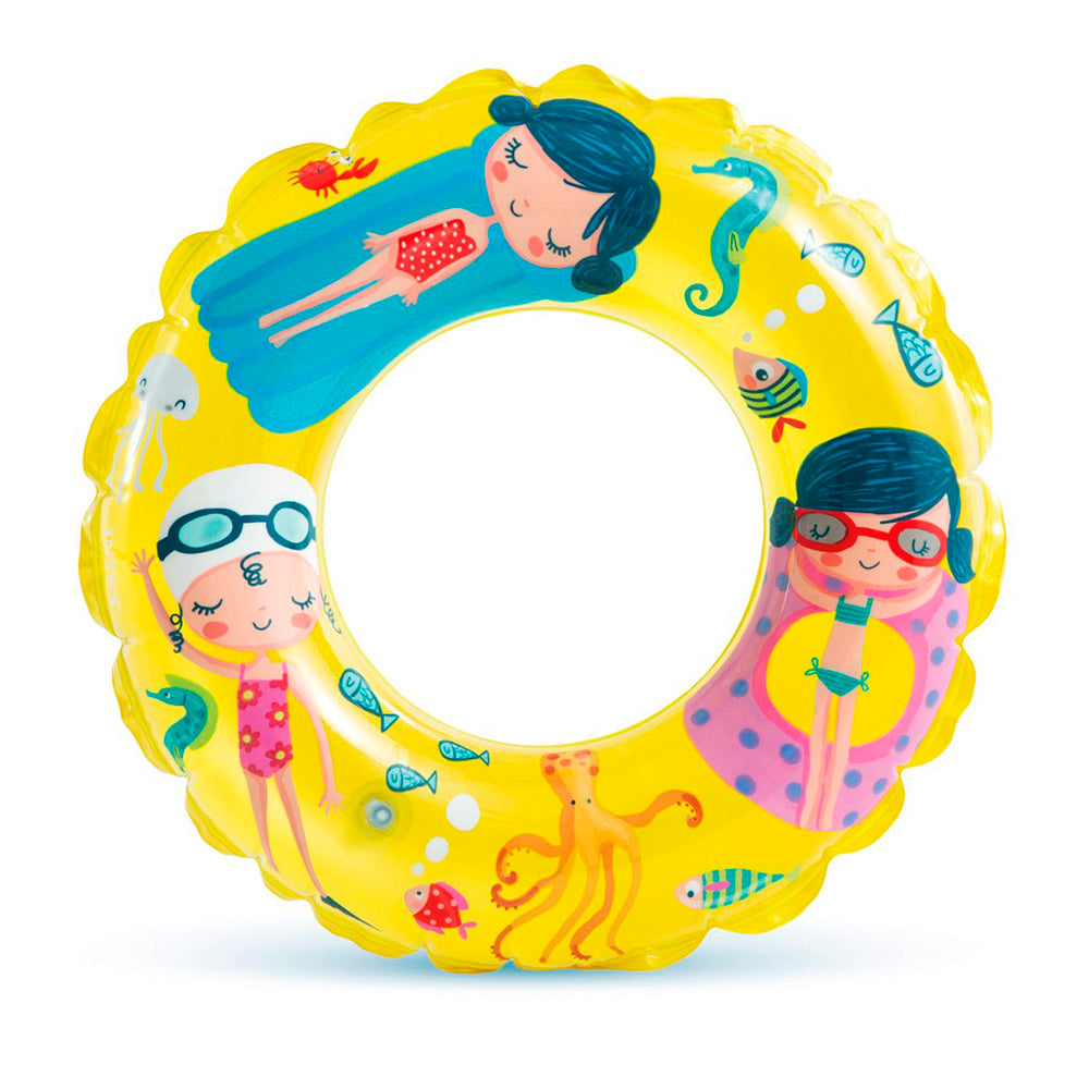 Boia Inflável Infantil Estampada Transparente Grande - Intex
