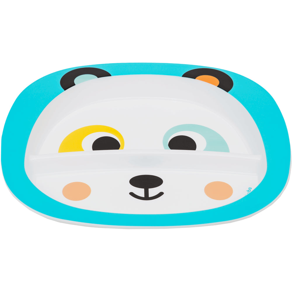 Pratinho Bebê Infantil com Divisória Buba Zoo Panda - Buba