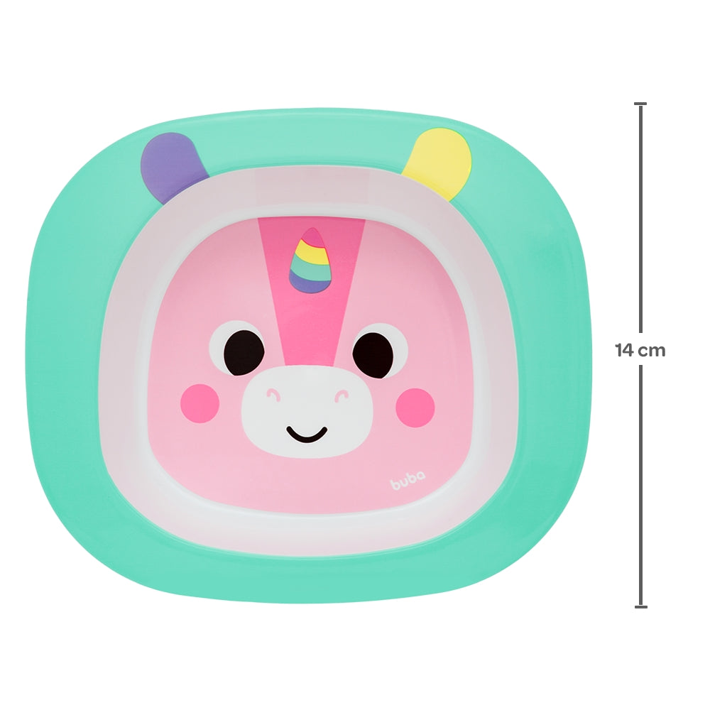 Pratinho Bebê Infantil Bowl Buba Zoo Unicórnio - Buba