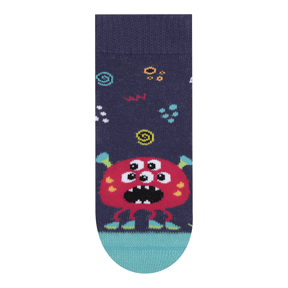 Meia Atoalhada Bebê Menino Monstrinho - Selene