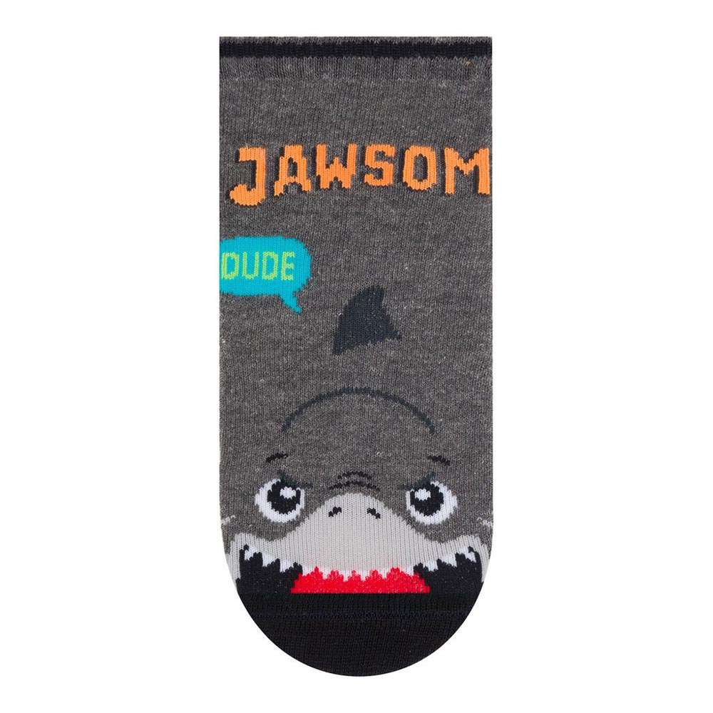 Meia Cano Médio Bebê Menino Tubarão - Selene