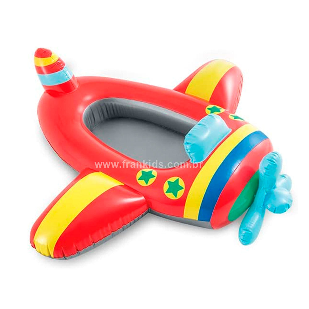 Boia Bote Inflável Infantil Com Fundo - Intex