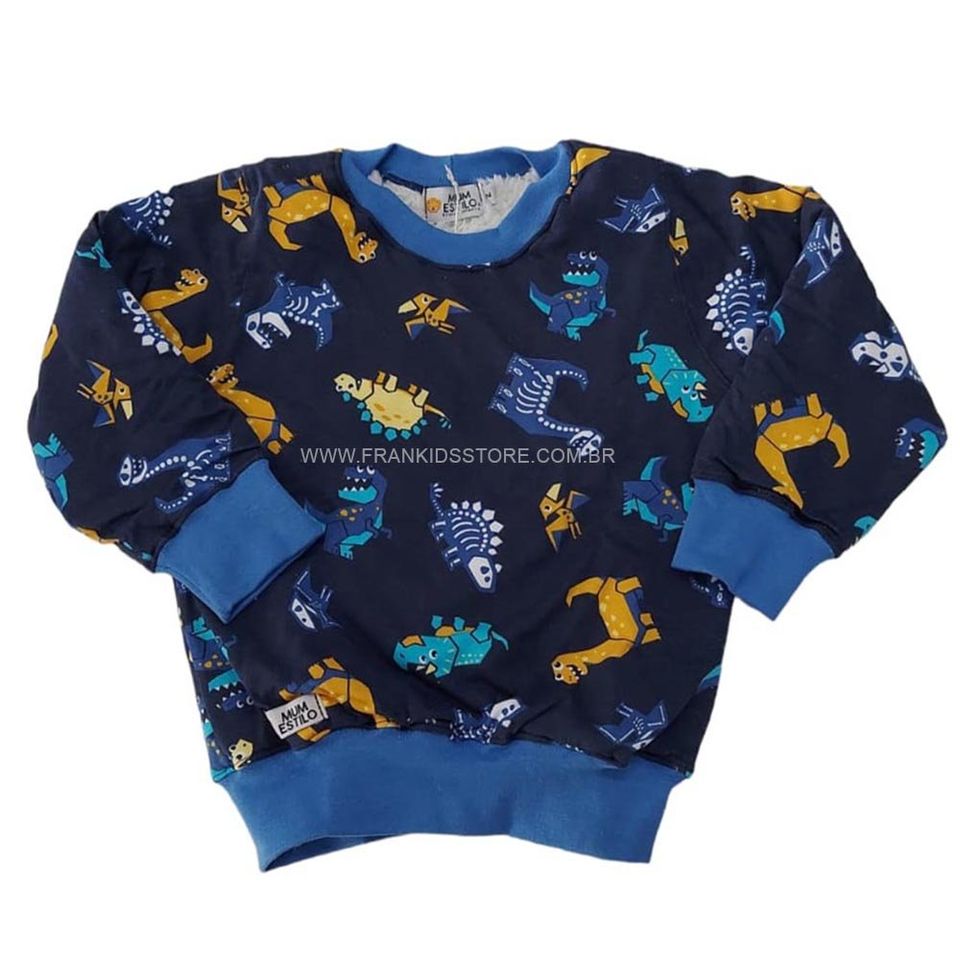 Blusão de Inverno Forrado Infantil Quentinho Dinos - MUM