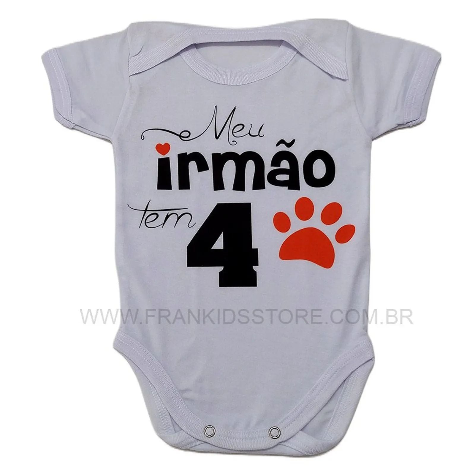 Body Manga Curta Meu Irmão Tem 4 Patas