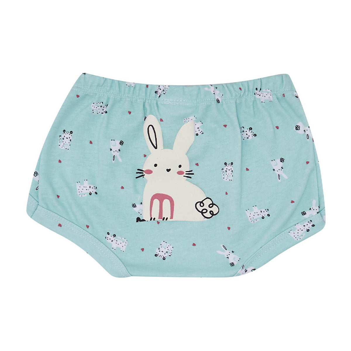 Short Cobre Fralda Menina em Suedine Coelhos - Kiko Baby