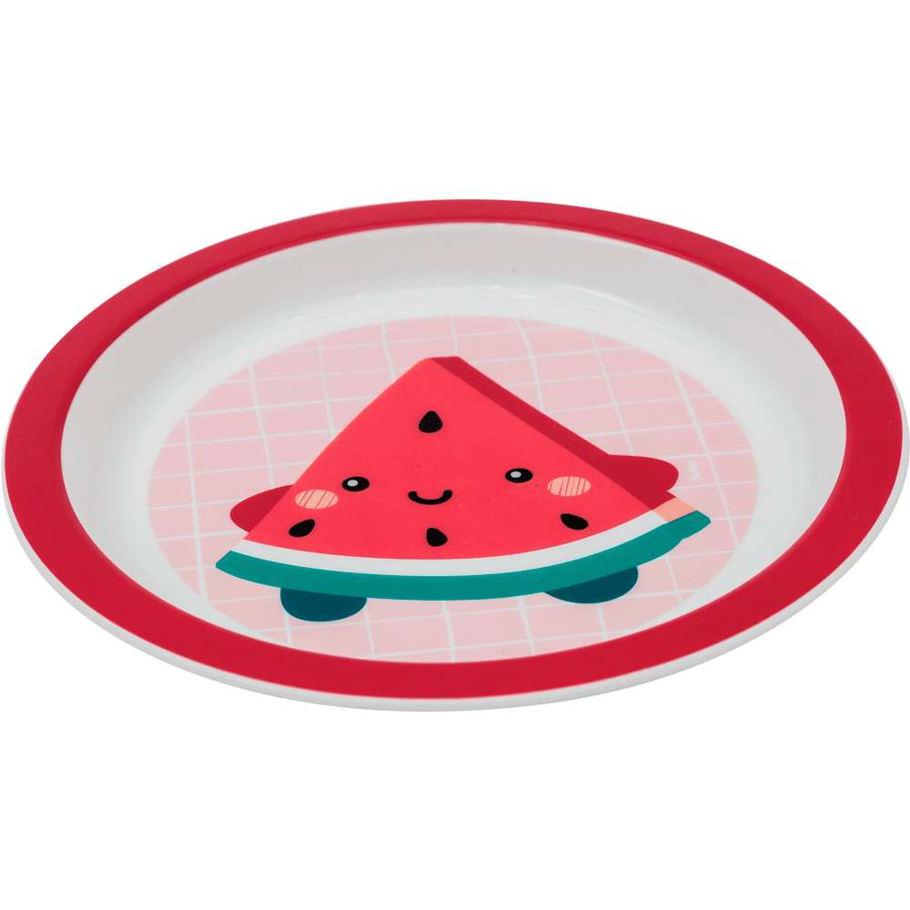 Prato Bebê Infantil Raso Frutti Melancia - Buba
