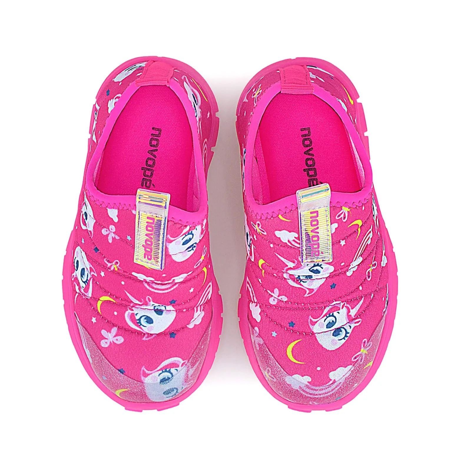 Tênis Infantil Super Flexível Pink Unicórnio - Novopé