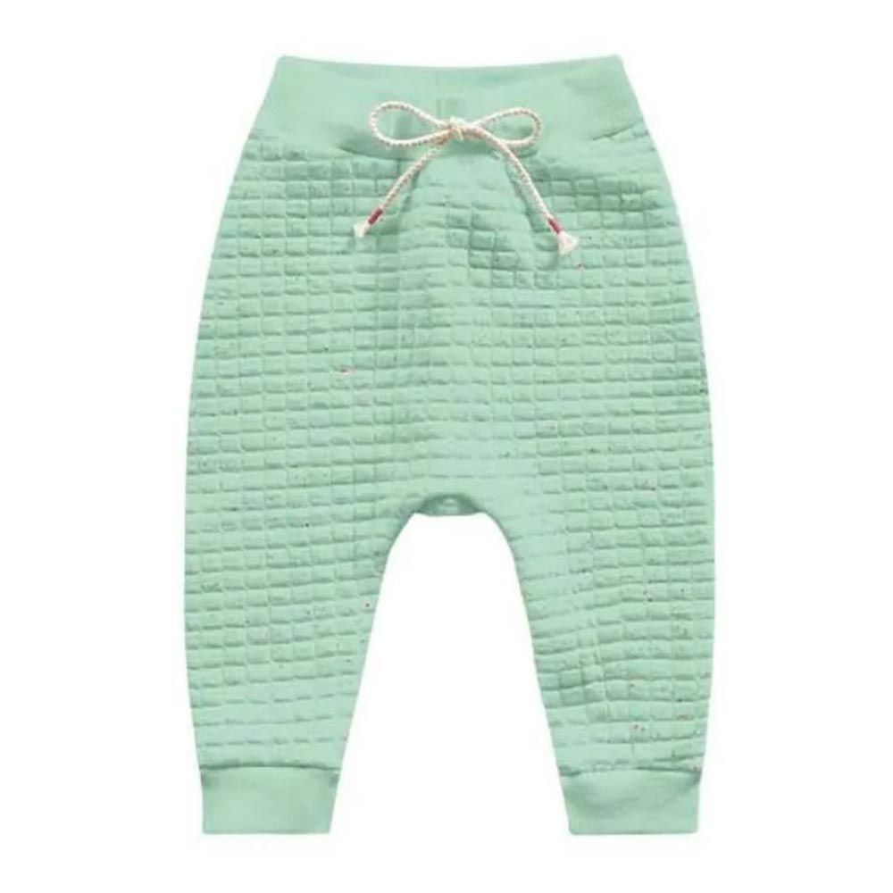 Calça Bebê Moletom e Matelassê Verde - Kiko e Kika