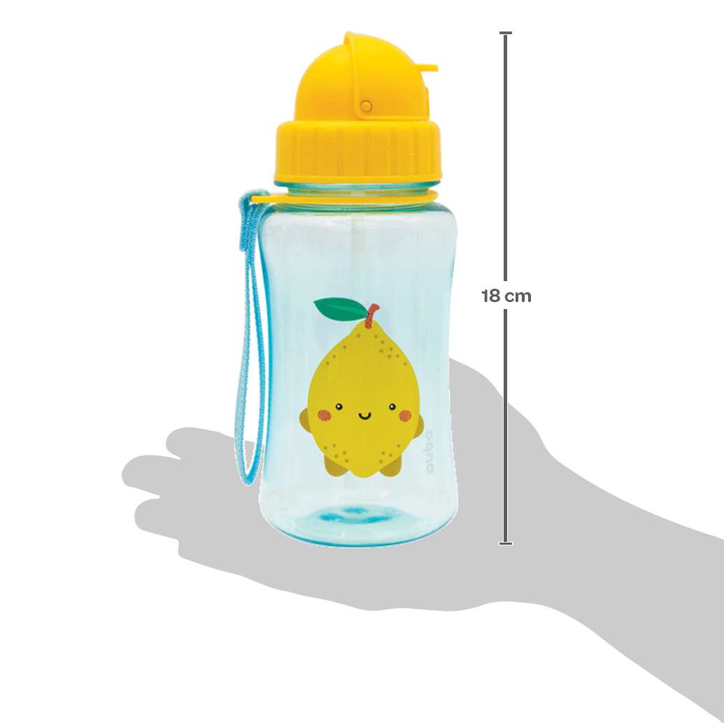 Garrafa Infantil Canudo 400ml Frutti Limão - Buba
