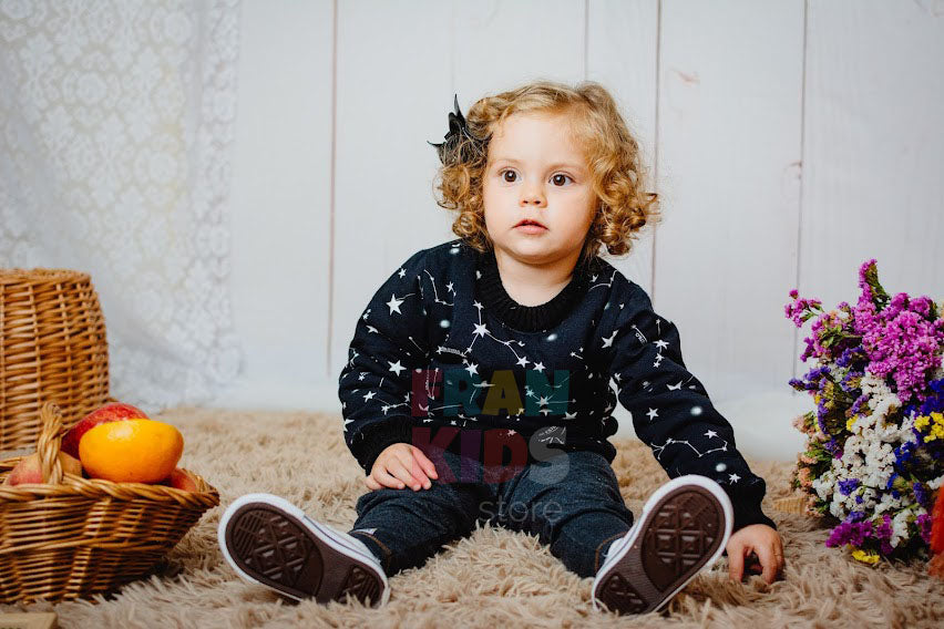 Blusão de Inverno Forrado Infantil Quentinho Estrelas - MUM