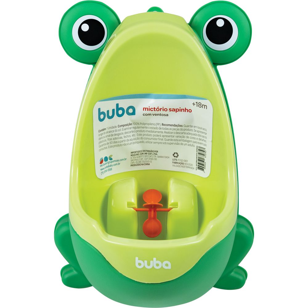 Mictório Infantil de Sapinho / Penico Portátil Verde - Buba