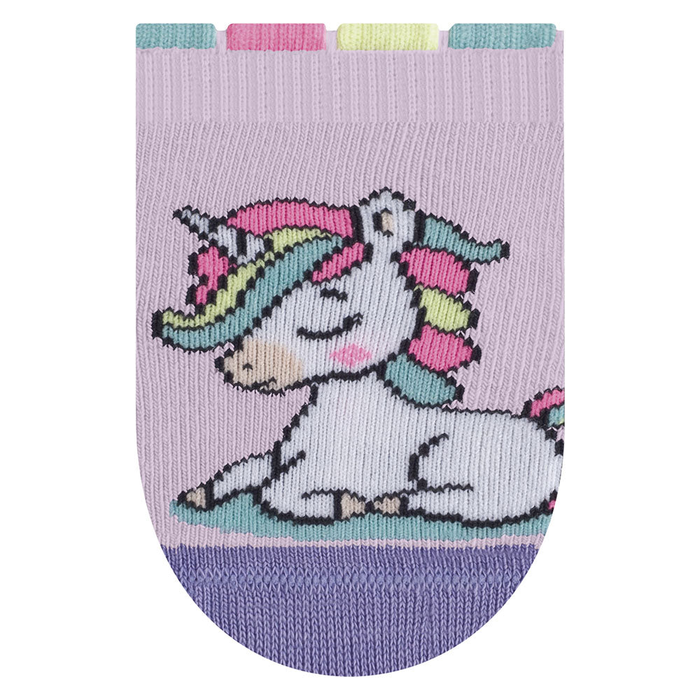 Meia Cano Médio Bebê Menina RN 0-5 Meses Unicórnio - Selene