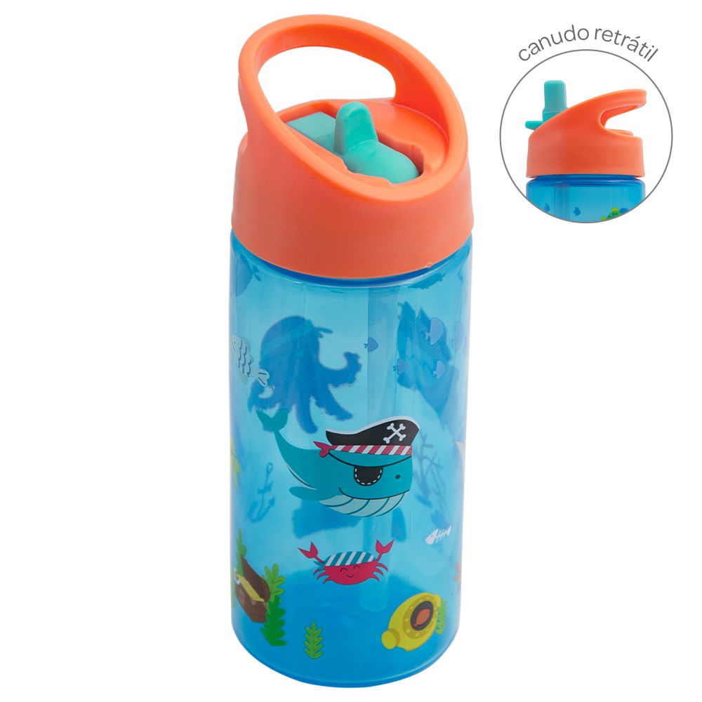 Garrafa Infantil 380ml Aventuras Pirata - Buba