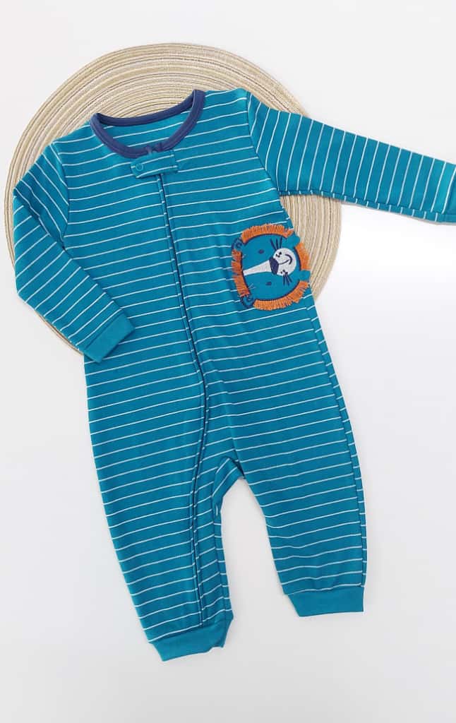 Macacão Bebê Menino em Suedine Leão - Kiko Baby