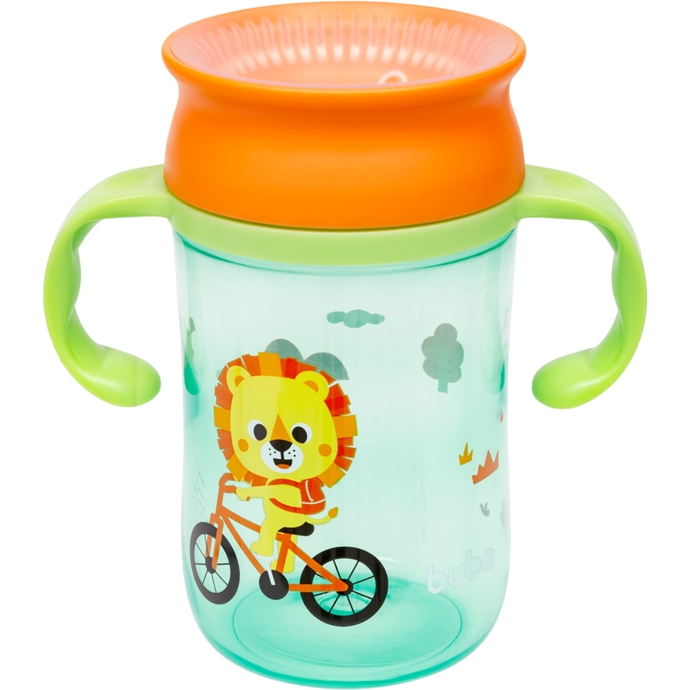 Copo de Transição Antivazamento Bebê 360º Buba Zoo Leão - Buba