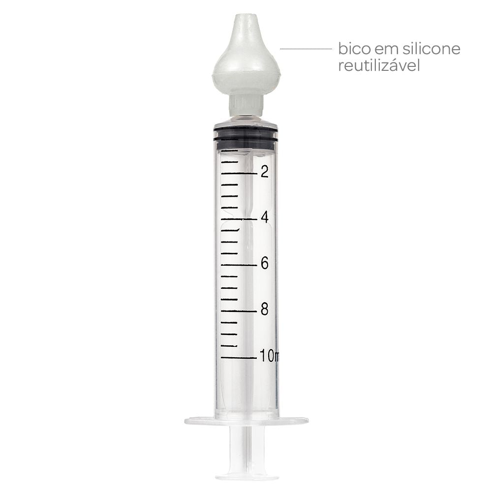 Seringa Para Lavagem Nasal Com Ponta Em Silicone 2 Un - Buba