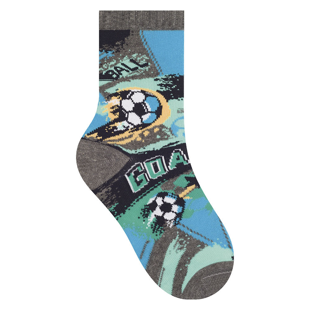 Meia Cano Médio Infantil Estampada Menino - Selene