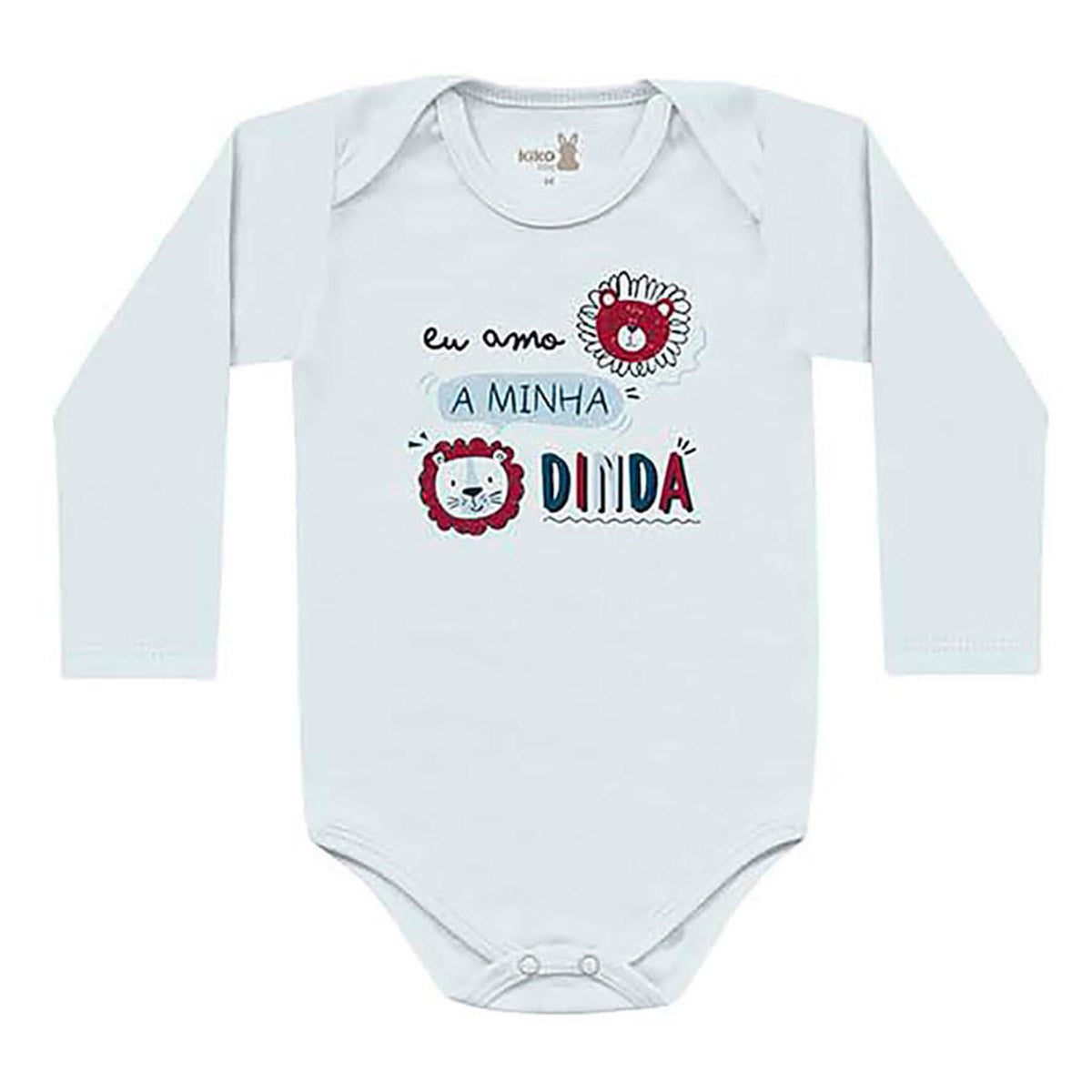 Body Manga Longa Bebê Menino Eu Amo a Dinda - Kiko Baby