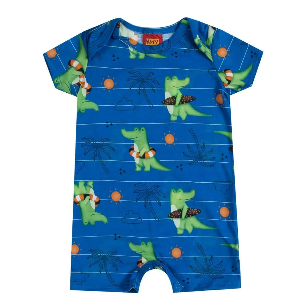 Macaquinho Bebê Menino Jacaré - Kyly