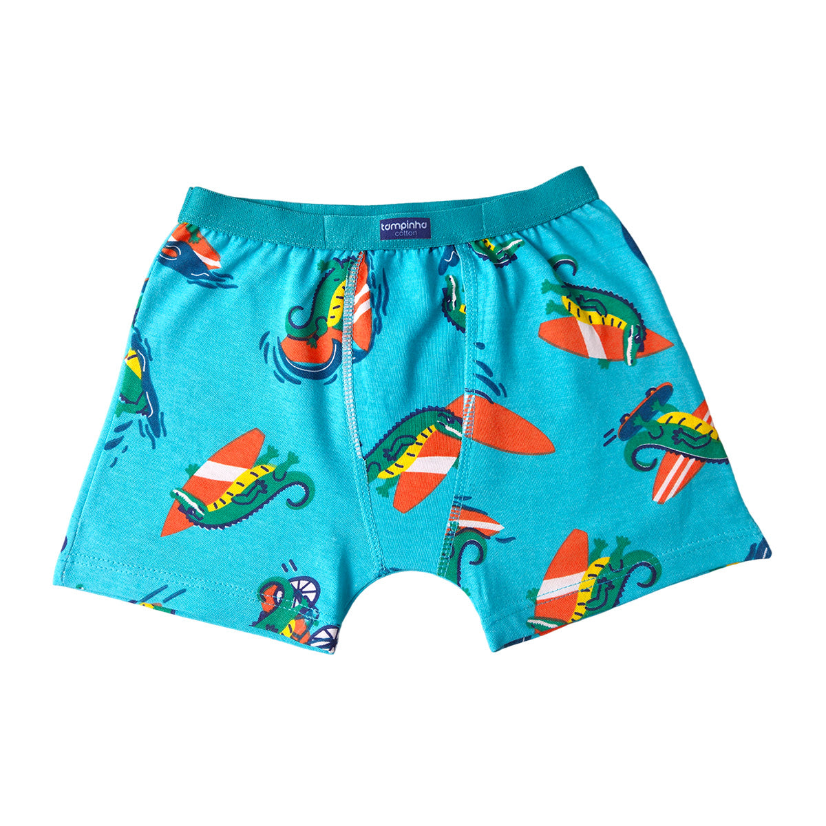 Kit C/3 Cuecas Boxer Infantil Estampas Sortidas - Tampinha