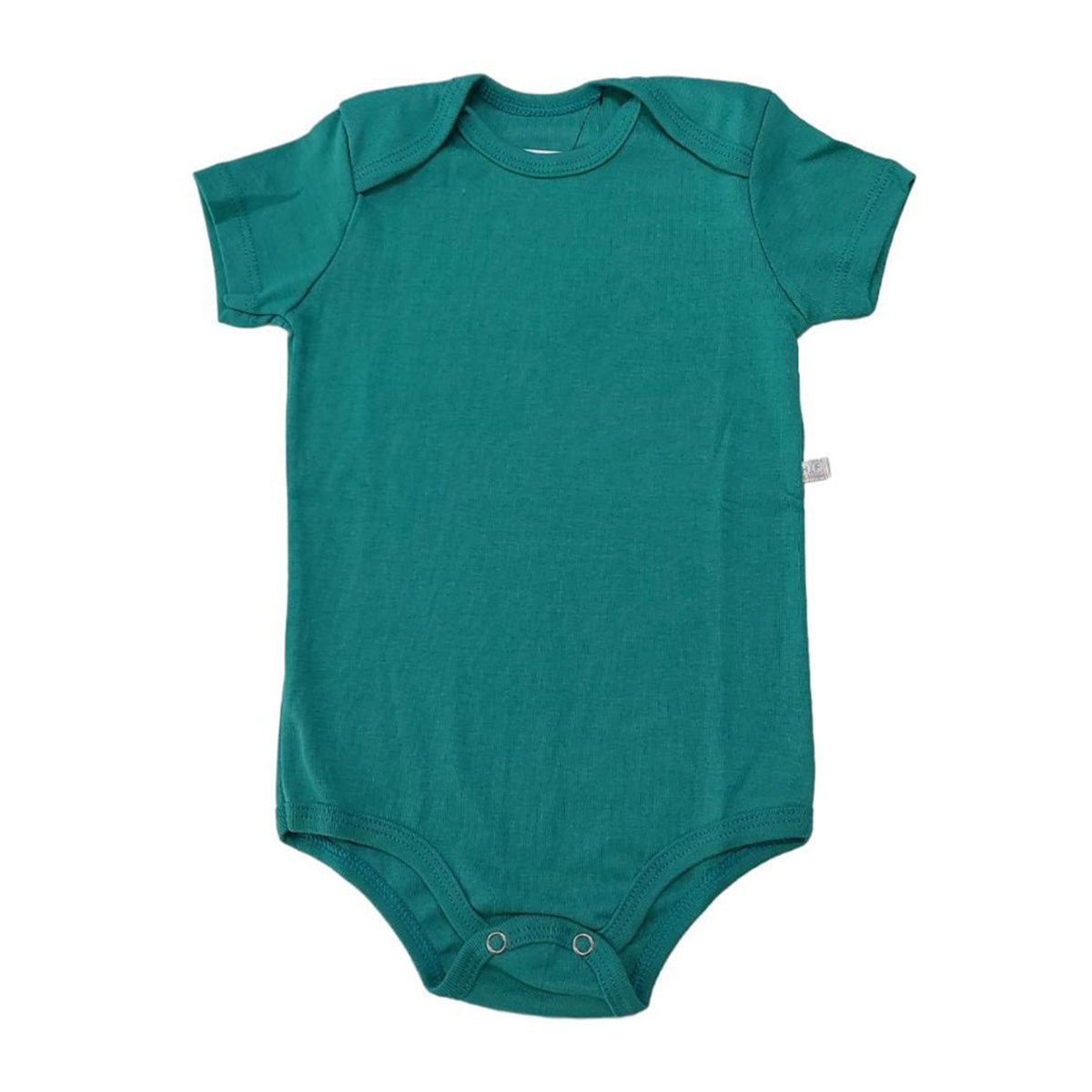 Body Manga Curta Bebê Unissex Liso em Ribana - Have Fun