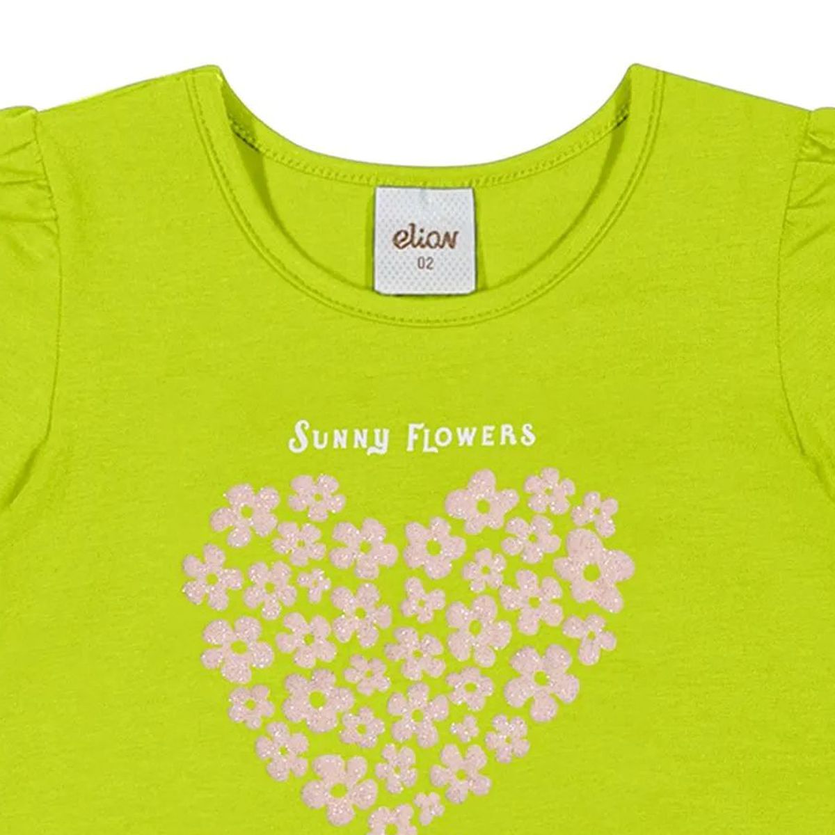 Blusa Infantil Menina Coração Floral - Elian
