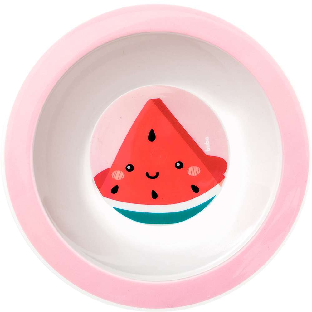 Prato Bebê Infantil Bowl Frutti Melancia - Buba