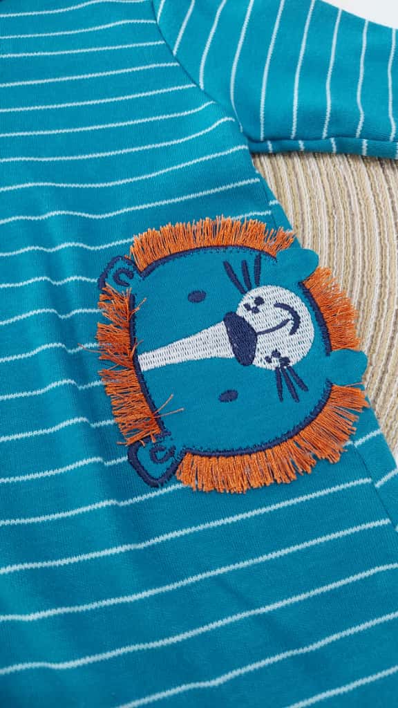 Macacão Bebê Menino em Suedine Leão - Kiko Baby