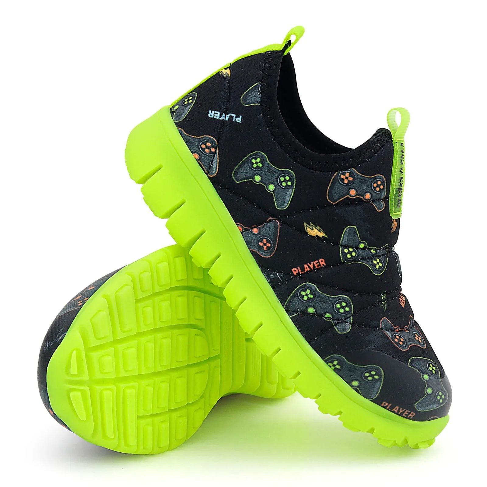 Tênis Infantil Super Flexível Player Preto/Verde - Novopé