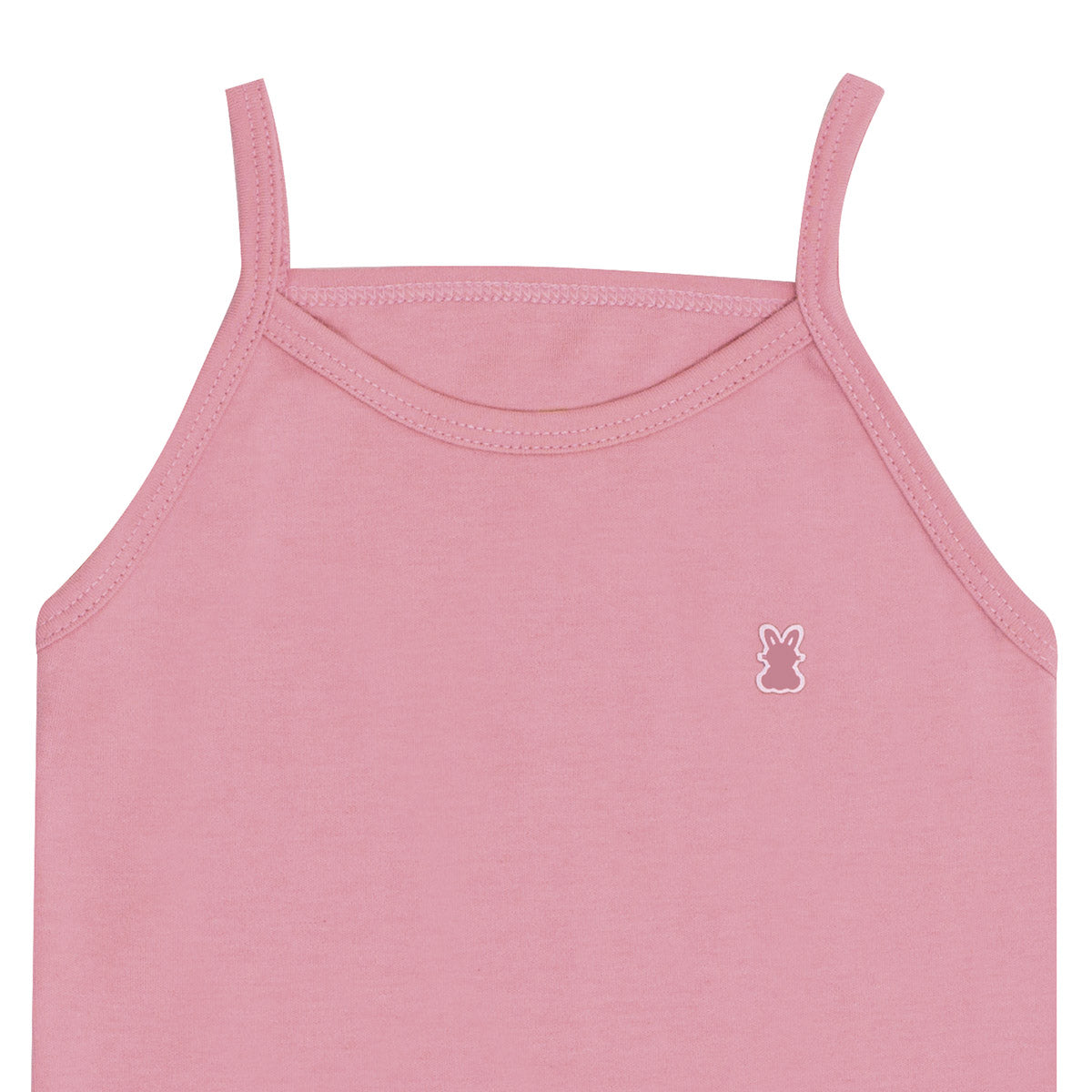 Body Regata Alcinha Bebê Menina Liso em Suedine - Kiko Baby