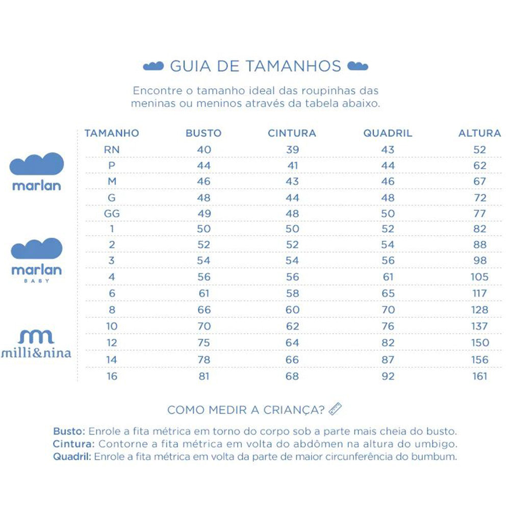 Bermuda Ciclista Infantil em Cotton - Marlan