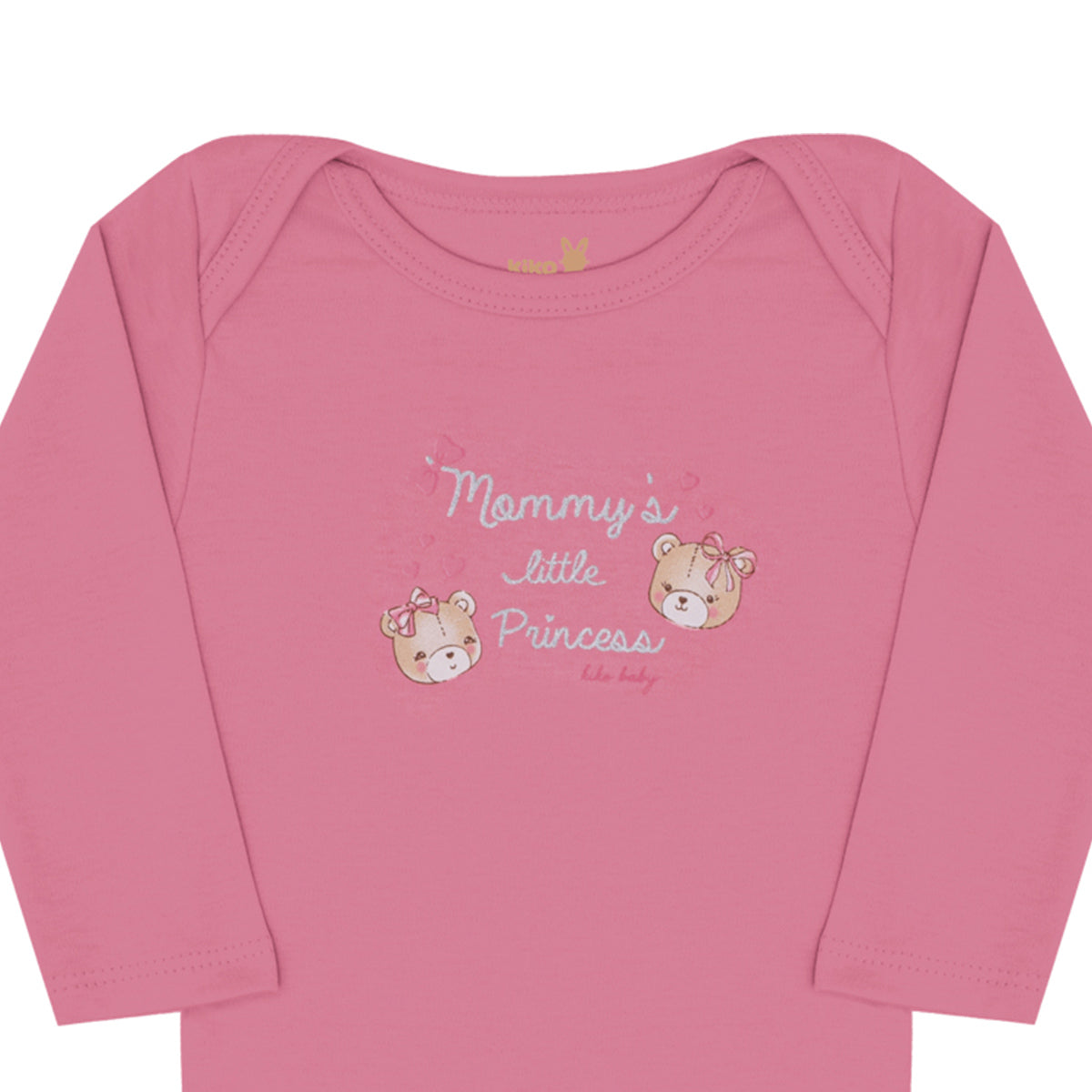 Body Manga Longa Bebê Menina Little Princess - Kiko Baby