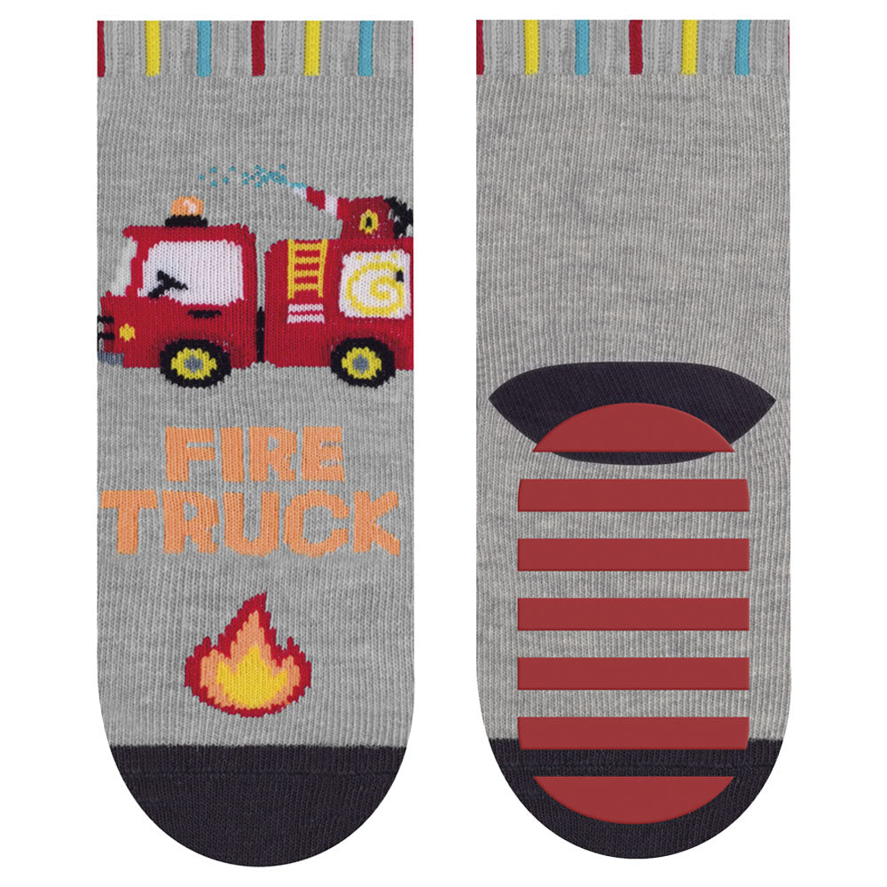 Meia Antiderrapante Bebê Menino Estampada - Selene