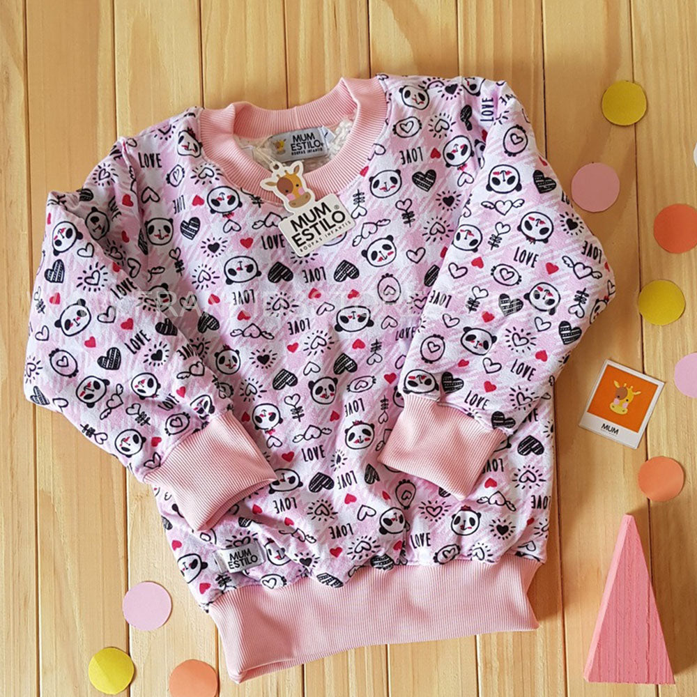 Blusão de Inverno Forrado Infantil Quentinho Lilás - MUM