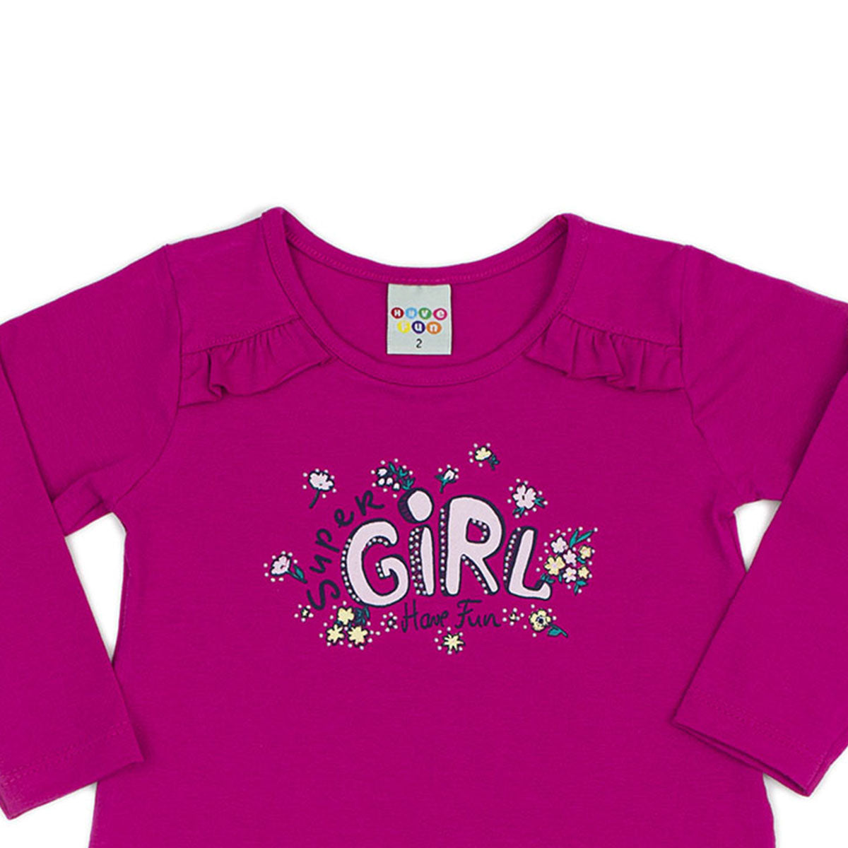 Blusa Manga Longa em Cotton Girls - Have Fun