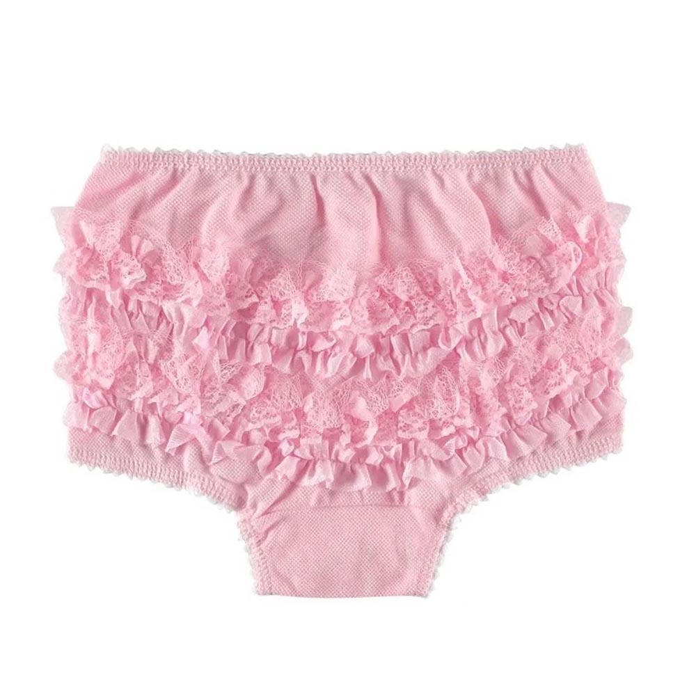 Calcinha Bebê Piquê Rendada - Everly