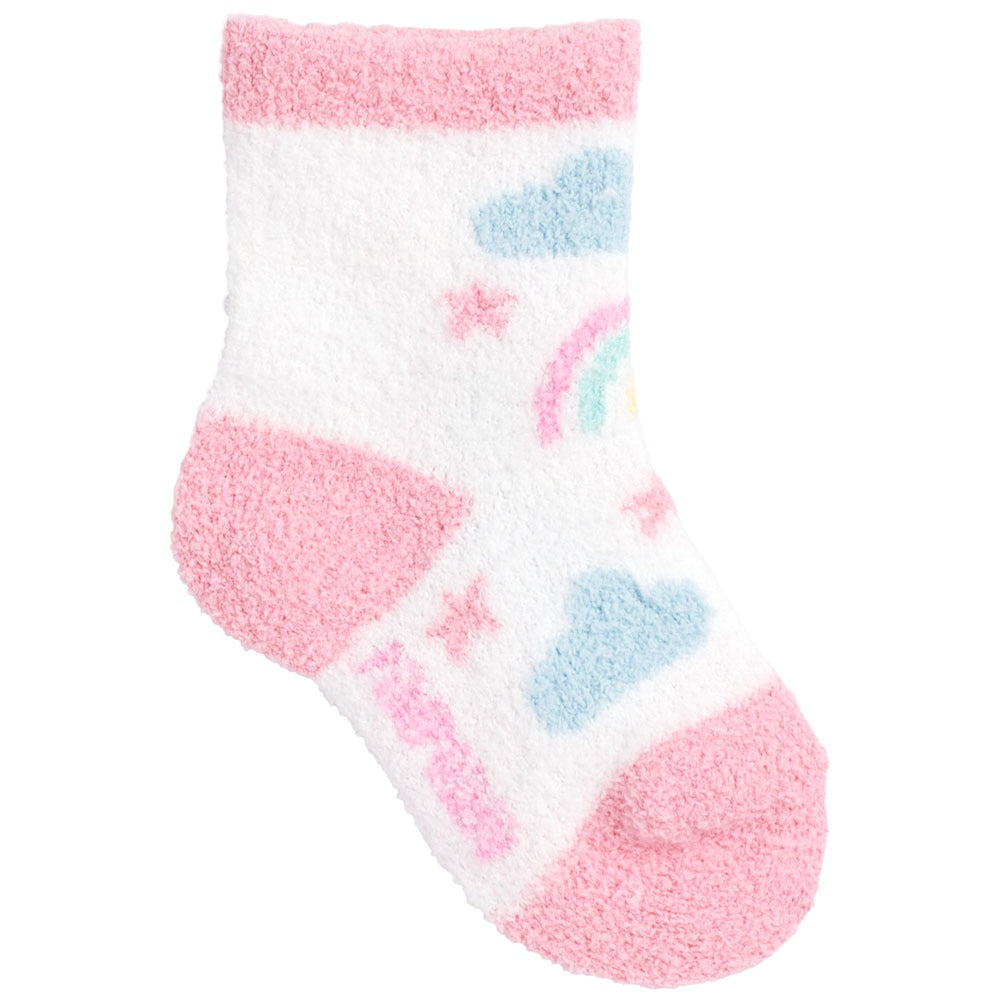 Meia Felpuda Bebê Menina 16-20 Arco-íris - Pimpolho